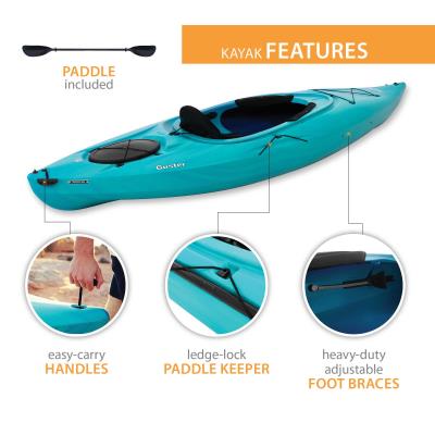 2025 Kayak Lifetime Guster 100 Sit-In (Paquete de 2) 457