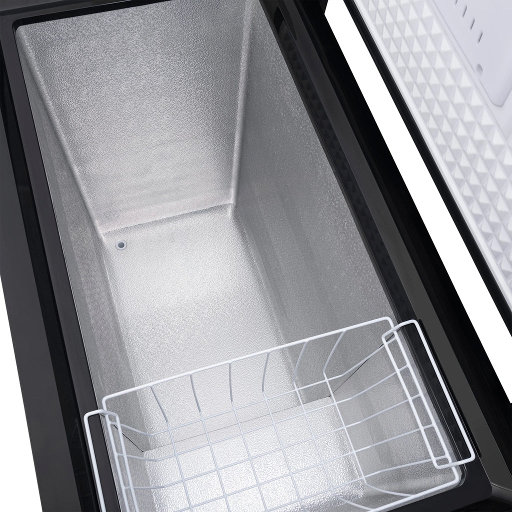 2025 Congelador tipo baúl compacto Newair®, 6.7 pies cúbicos – Negro