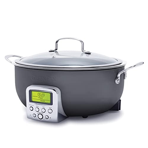 2025 GreenPan Essential Stir Fry Eléctrico, Apta para Lavavajillas