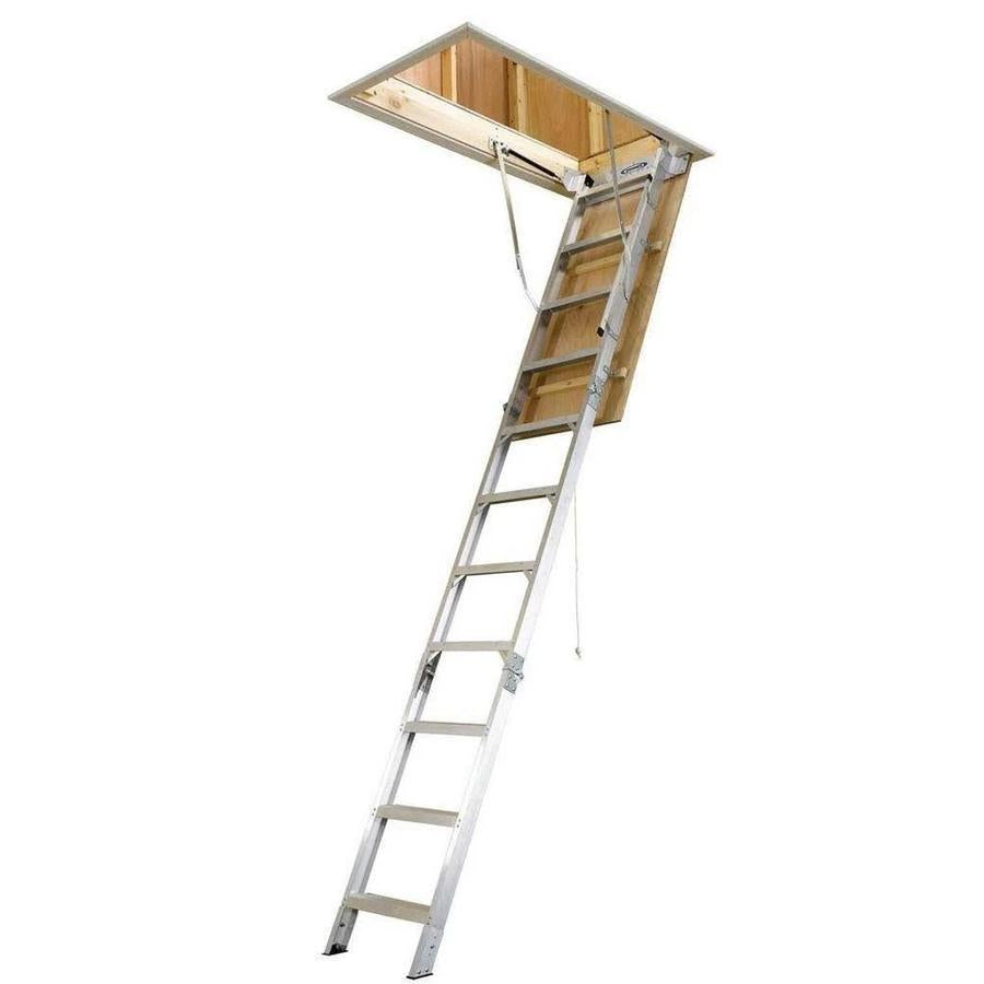 2025 Escalera de ático de aluminio 25" x 54", 8 ft o 10 ft, capacidad 375 lb