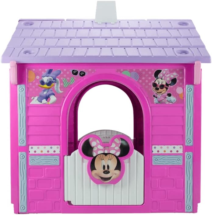 Casita Infantil de Jardín Minnie Mouse – Casa de Juguete para Niños 3 Años 4 Años 5 Años 6 Años con Puerta + Ventanas y Detalles Realistas – INJUSA