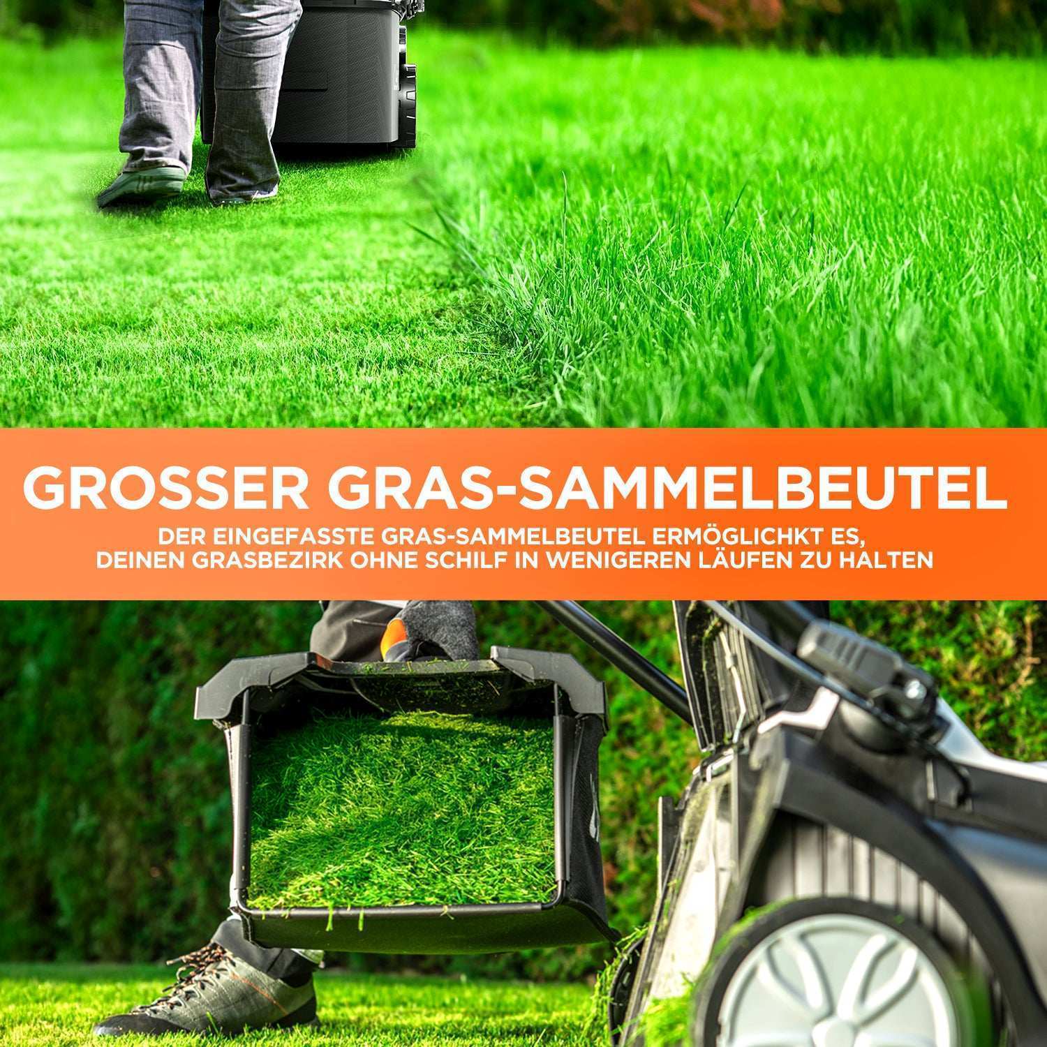 2025 Cortacésped autopropulsado inalámbrico U20 43 cm brushless | Incluye 2 baterías de 4,0 Ah | Corte fácil hasta 500 m²