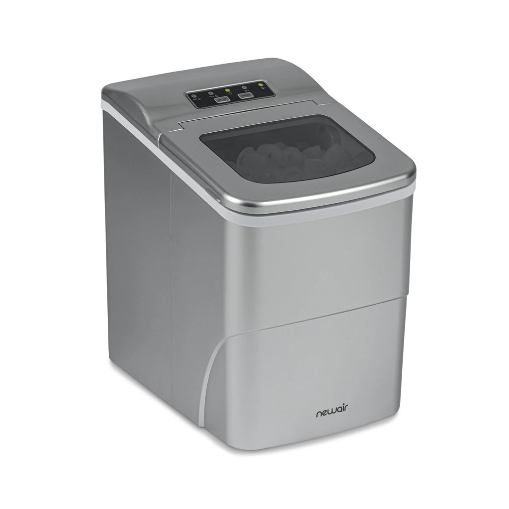 2025 Máquina de Hielo de Encimera Newair® – Cubitos en Forma de Bala, 12 kg/día – Negro Mate