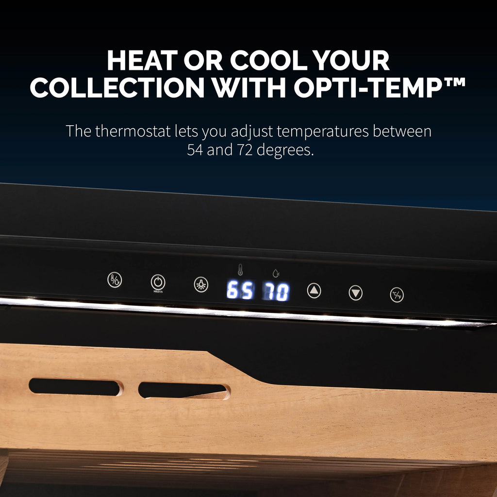 2025 Humidor eléctrico para puros Newair®, capacidad para 840 puros, empotrable