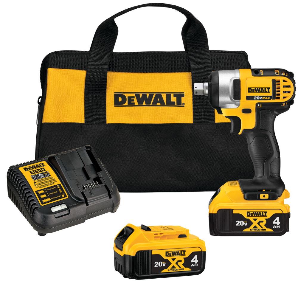 2025 Kit de Llave de Impacto 20V MAX de 1/2 Pulgada con Pasador de Retención