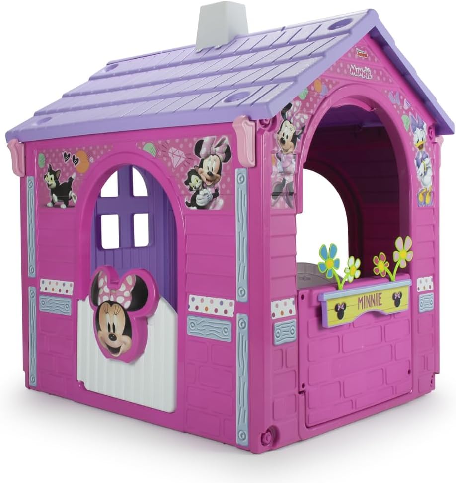 Casita Infantil de Jardín Minnie Mouse – Casa de Juguete para Niños 3 Años 4 Años 5 Años 6 Años con Puerta + Ventanas y Detalles Realistas – INJUSA