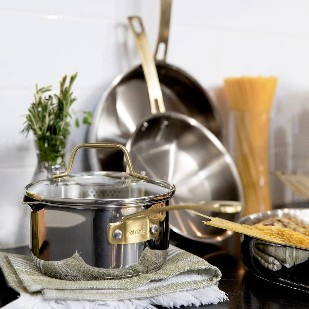 Set de Cocina de 10 Piezas en Acero Inoxidable No Tóxico ZLINE (CWSETL-ST-10)
