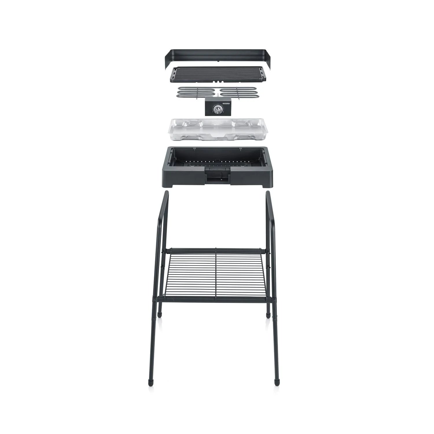 Barbacoa Con Patas Con Parrilla Acanalada 2200 W Pg 8568 Severin