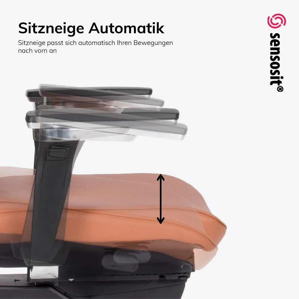 2025 Sillón Ejecutivo Ergonómico de Cuero Auténtico lento Matrix MT14 – EL SILLÓN EJECUTIVO para un Trabajo Cómodo – Fabricado en Alemania – Garantía de 30 Años